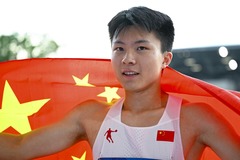 （体育）（6）大运会——田径：舒衡获男子跳远冠军