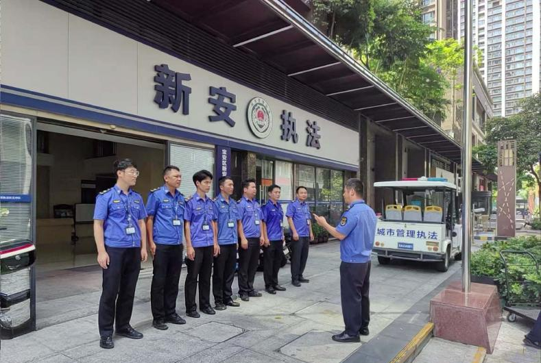 城市共治 宝安焕新 | 新安“中心区巡查分队”上岗，全面启动市容环境专项整治行动