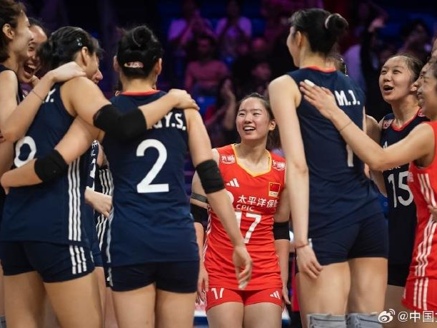 四战全胜！中国女排逆转战胜美国女排 阿灵顿站完美收官