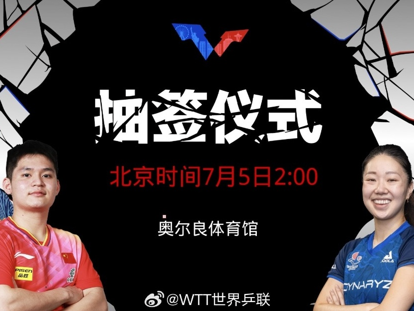 国乒全明星阵容火热备战中！孙颖莎林诗栋将出席抽签仪式