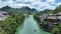 重庆秀山：洪安古镇夏日景美