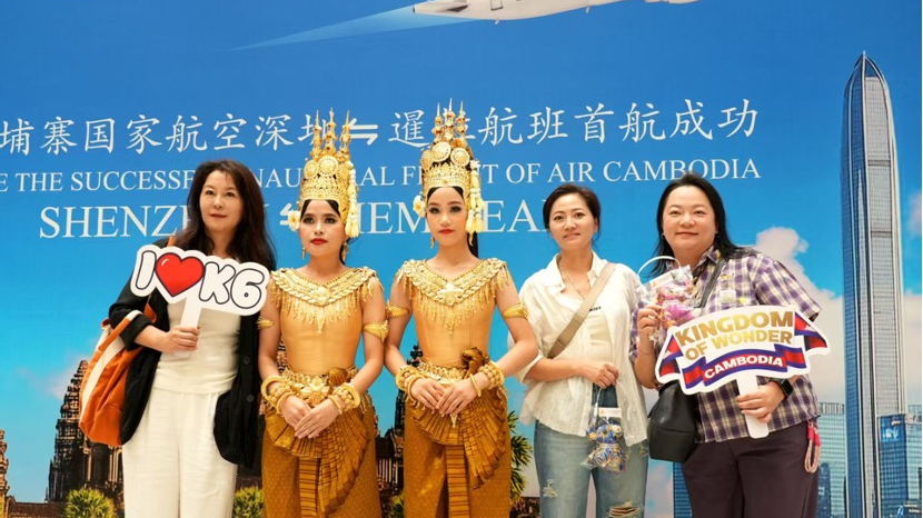深圳机场直飞柬埔寨暹粒客运航线开通