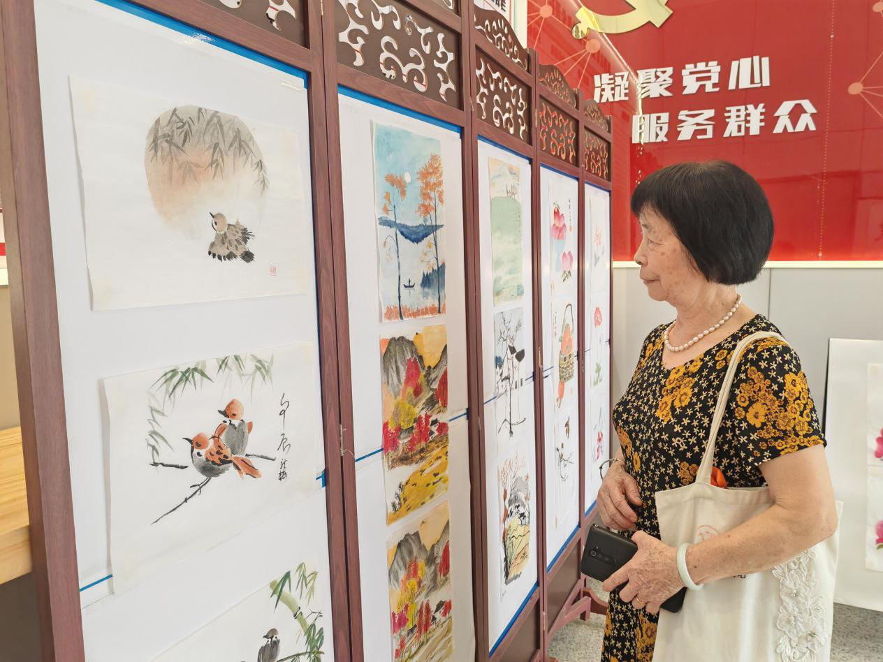新围社区：幸福银龄国画社2025年春季班作品展出