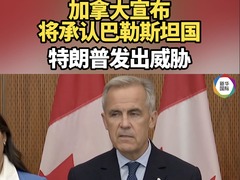 加拿大宣布将承认巴勒斯坦国 特朗普发出威胁