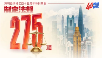 制定法规275项｜45数说特区⑩