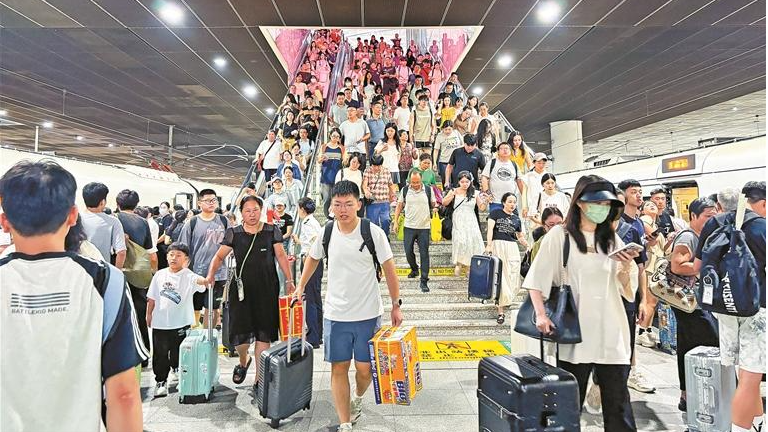 深圳北站到发旅客1250万人次