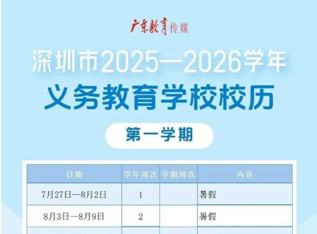 快收藏！广东省中小学新学年开学、期末考、寒假安排来了→