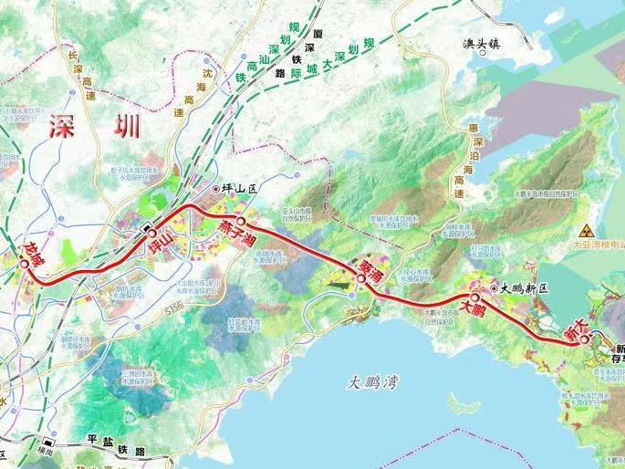 大鹏与龙岗、坪山半小时通达！深惠城际大鹏支线新建车站全部封顶