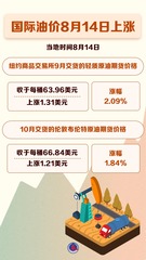 （图表）国际油价8月14日上涨