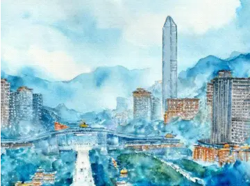 簕杜鹃的红 | 诗颂深圳 AI绘鹏城 ⑨