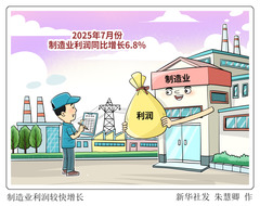 （图表·漫画）制造业利润较快增长