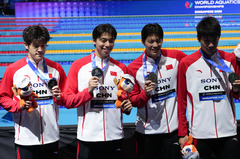 （游泳世锦赛）（2）游泳——男子4X200米自由泳接力决赛赛况