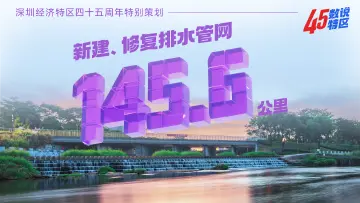 新建、修复排水管网145.6公里 | 45数说特区㊶