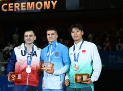 （成都世运会）（1）泰拳——男子86公斤级颁奖仪式
