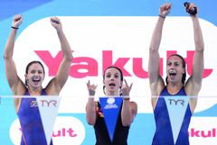 （游泳世锦赛）（34）游泳——女子4X100米混合泳接力决赛赛况