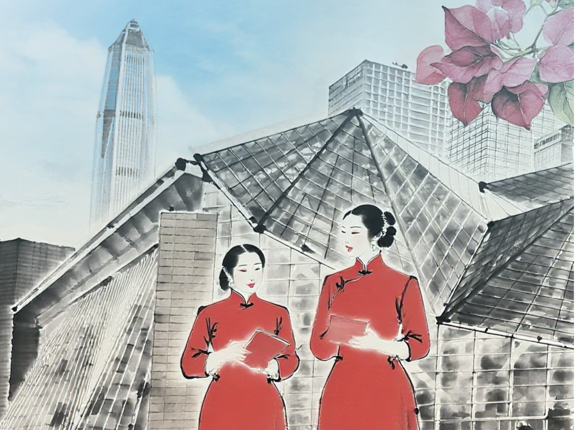 追更45天，今日收官！15首有声“情诗”，45幅有AI画卷，表白深圳