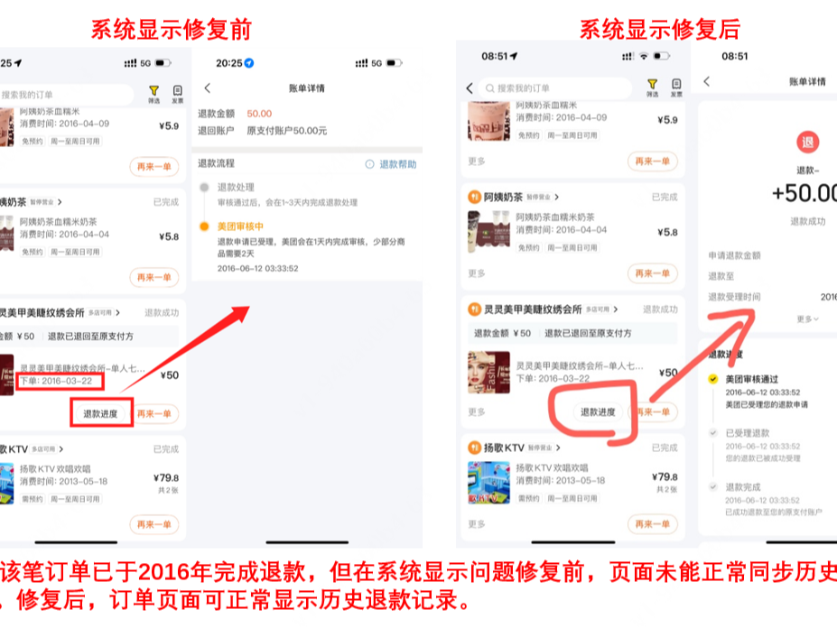 美团回应“退款疑问”：已修复相关问题，将帮助用户追溯每一笔订单  