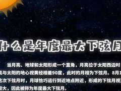 年度最小上弦月和最大下弦月为啥总“挨着来”？