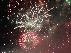 璀璨烟花闪耀匈牙利国庆日