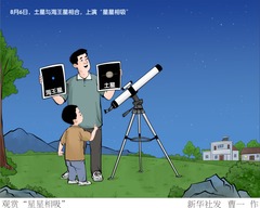 （图表·漫画）观赏“星星相吸”