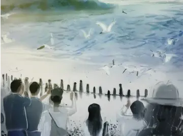在红树湾看一只白鹭 | 诗颂深圳 AI绘鹏城 ⑧