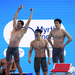 （游泳世锦赛）（44）游泳——男子4X200米自由泳接力决赛赛况