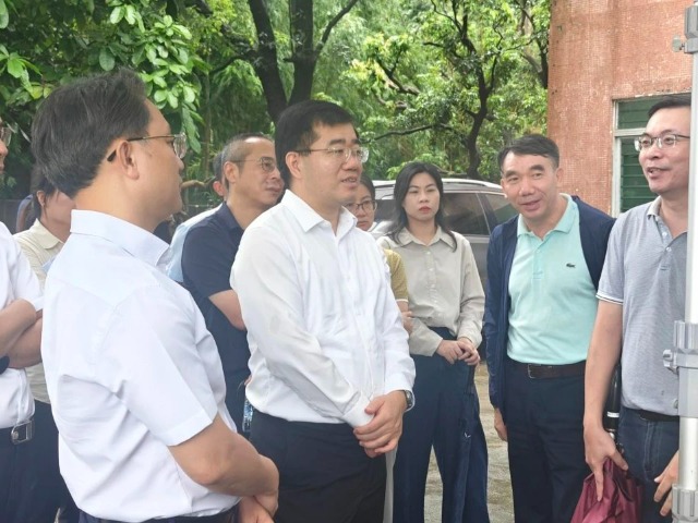 省水利厅党组书记、厅长黄志坚一行来莞调研水利工作