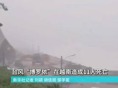 台风“博罗依”在越南造成11人死亡