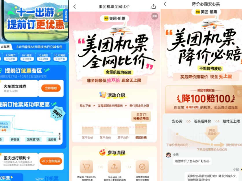 超长“十一”拼好假，美团旅行：深圳机票预订热度居前四