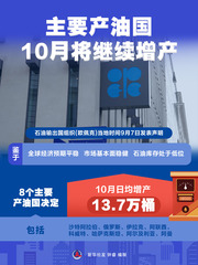 （图表）主要产油国10月将继续增产