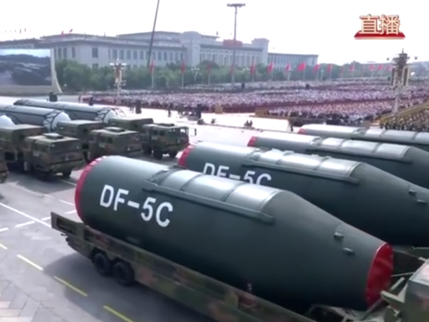 核导弹亮相！“东风-5C”打击范围覆盖全球