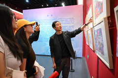 内蒙古自治区青少年铸牢中华民族共同体意识书画艺术作品展在呼和浩特举行（6）