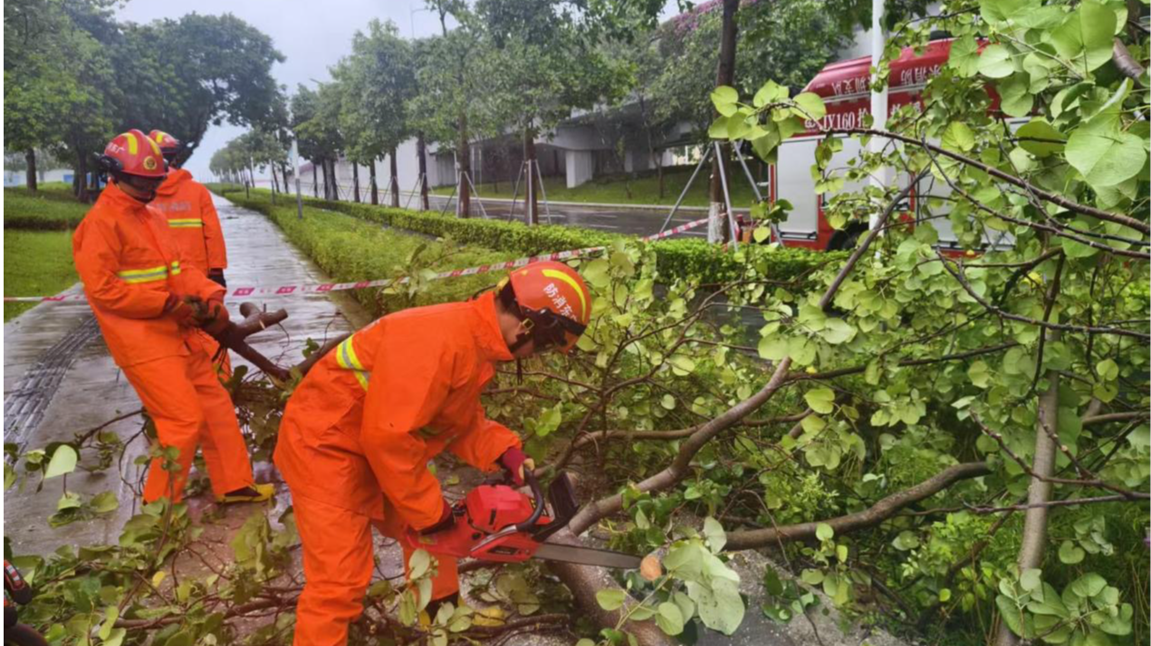 宝安消防“硬核守护”,全力应对台风险情