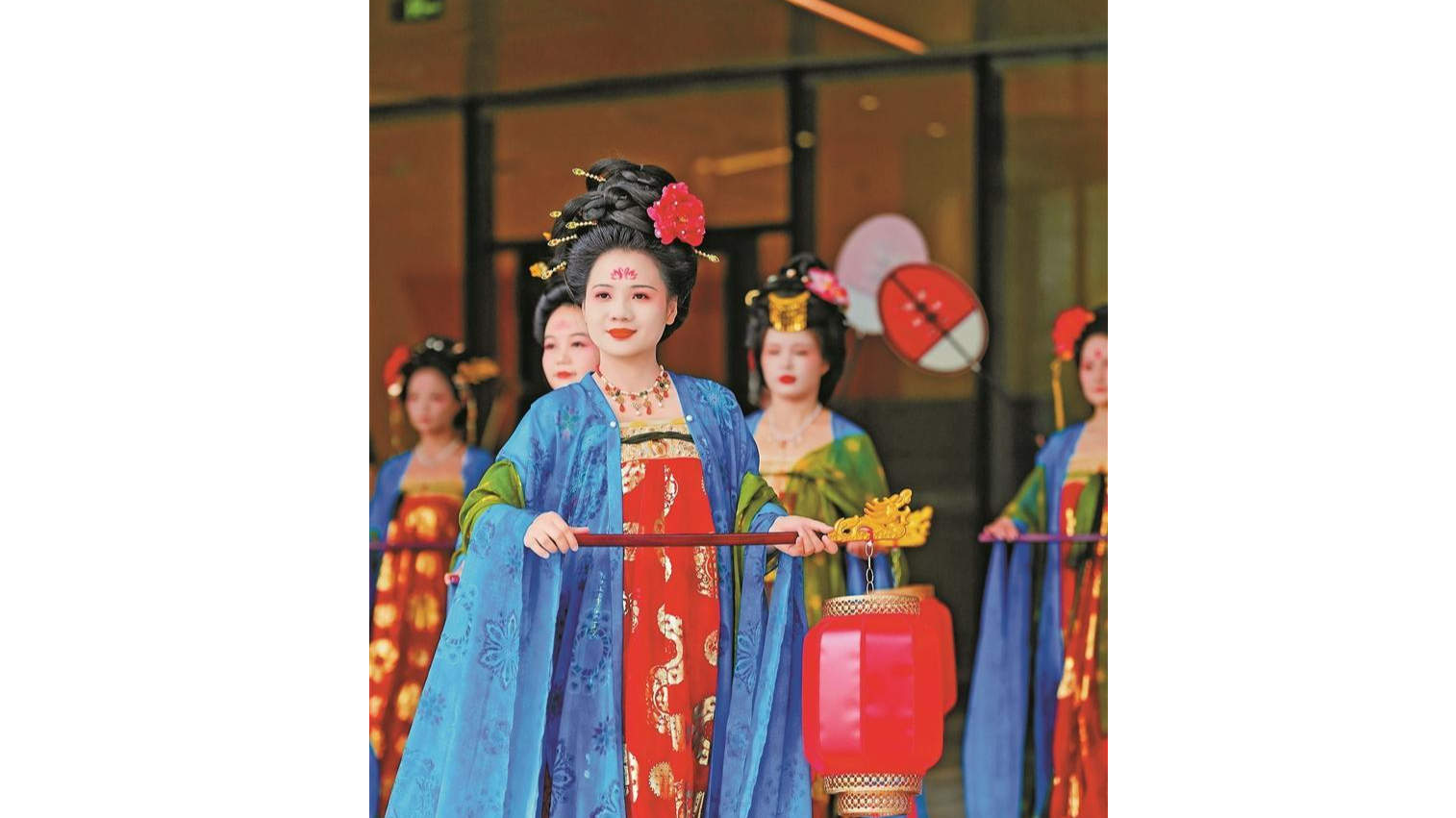 宝安连丰文化“大唐迎宾礼” 助阵“湾区之眼”开门迎客