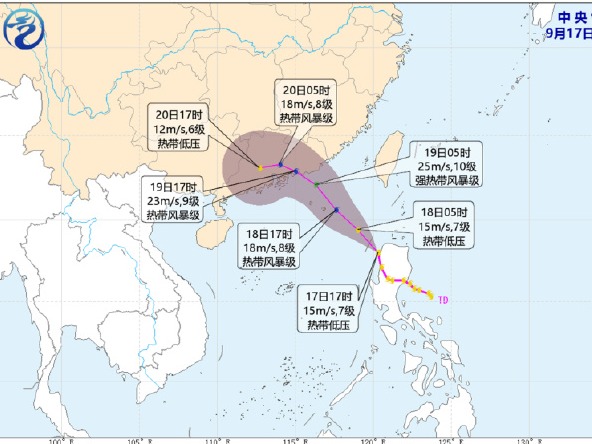 今年第17号台风即将生成，趋向广东中东部沿海