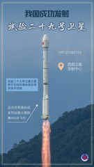 （图表·海报）我国成功发射试验二十九号卫星