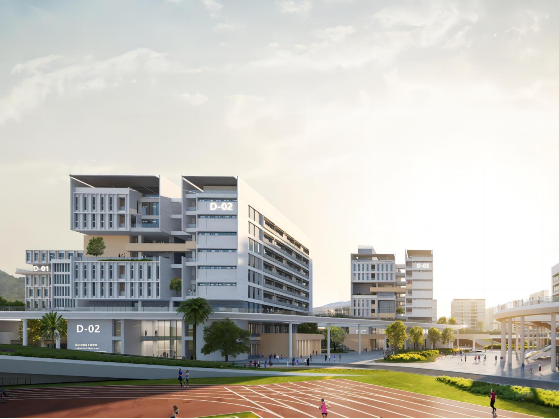 产教融合赋能大湾区产业升级 ！深职大深汕校区首开区封顶，力争2027年竣工