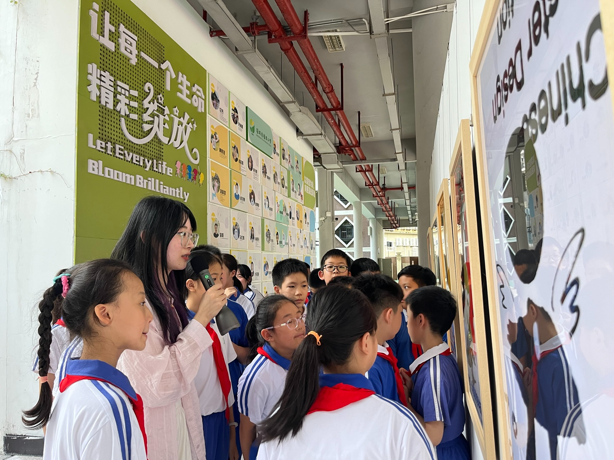 典藏华章设计展走进福田小学  馆校联动点亮美育新篇章​