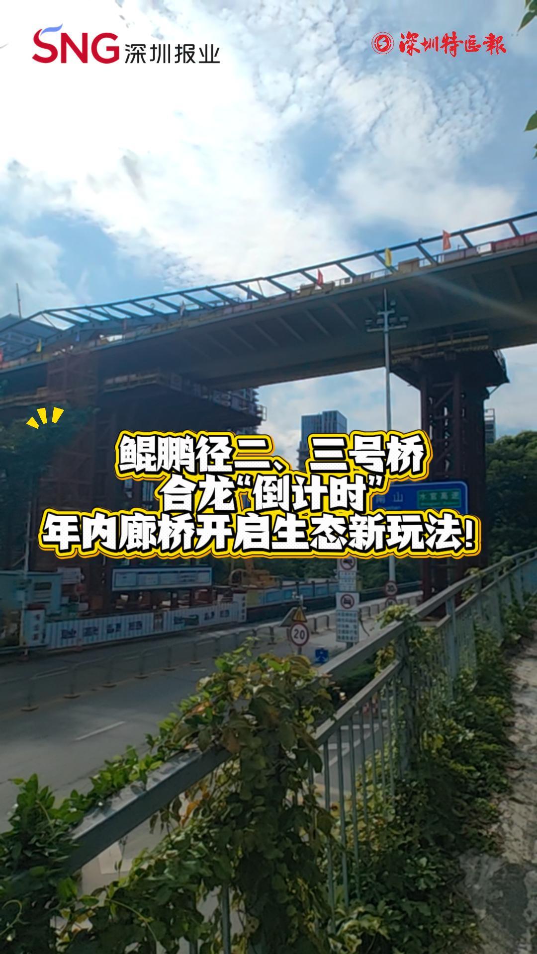 鲲鹏径二、三号桥合龙“倒计时”，年内廊桥开启生态新玩法！
