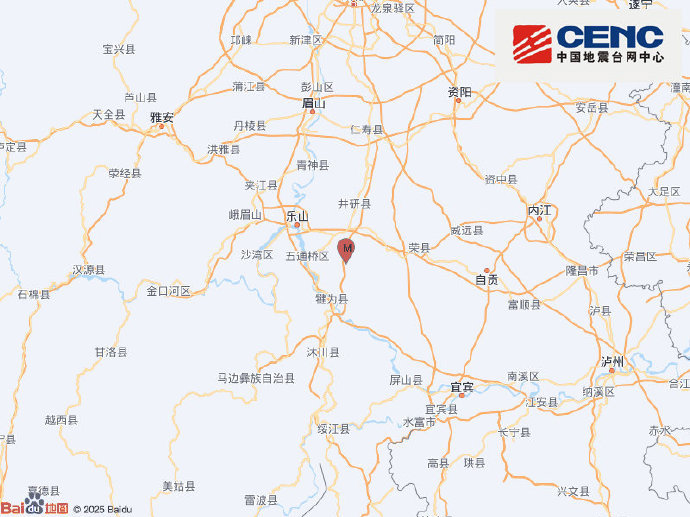 四川乐山市犍为县发生4.0级地震