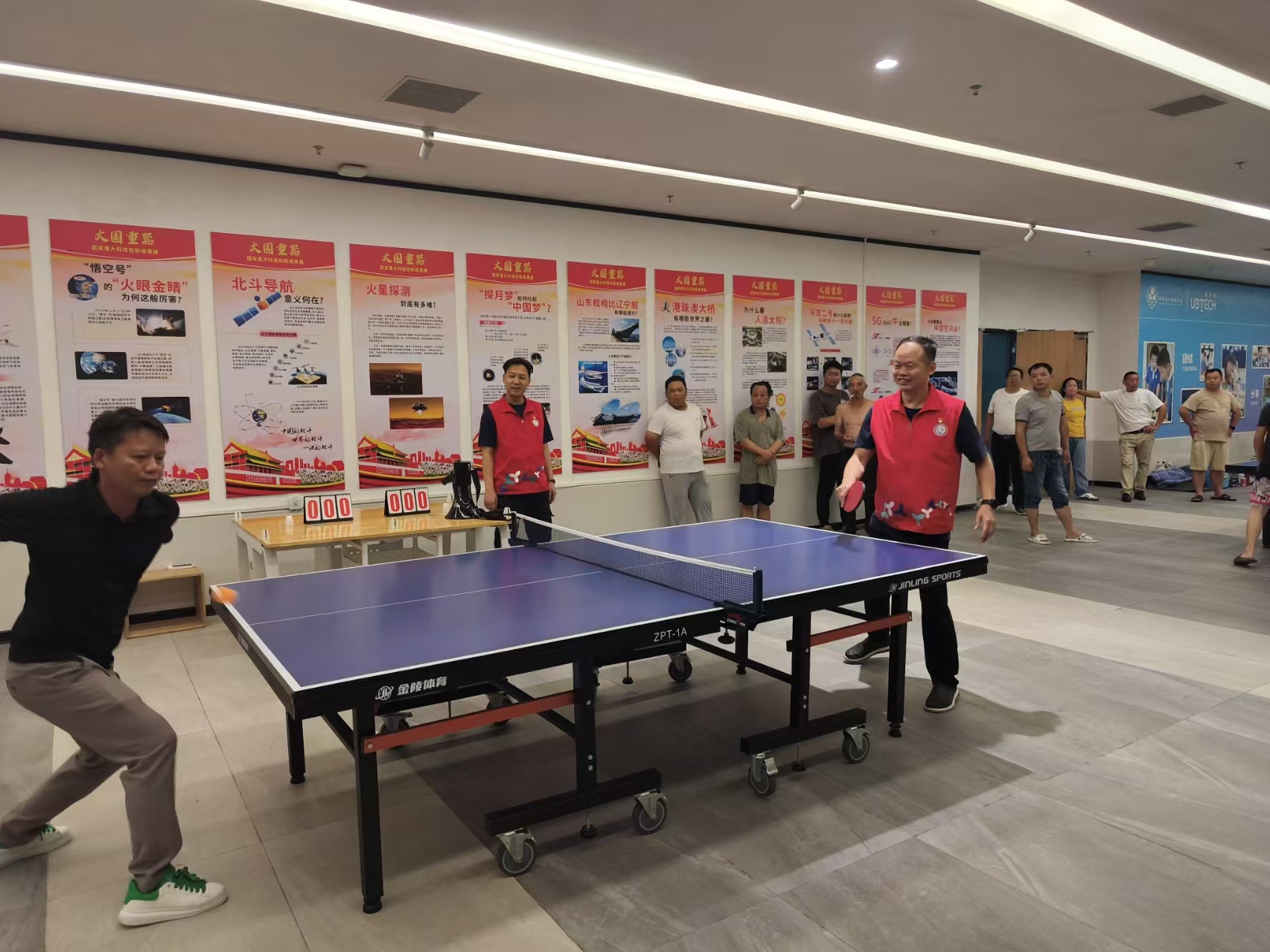 南山区曙光社区防台风“桦加沙”疏散点“曙光工会杯”乒乓球赛收官