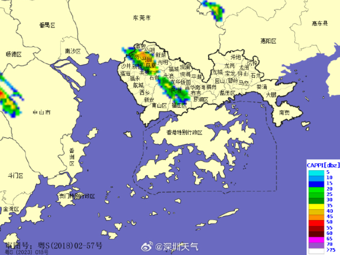 深圳市解除分区雷电预警信号
