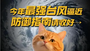 今年最强台风逼近，防御指南请收好→
