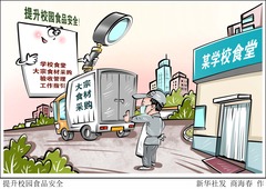 （图表·漫画）提升校园食品安全