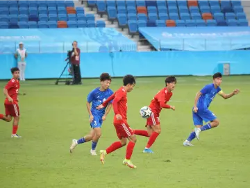 青春逐梦绿茵场 十五运会男足U18福田赛区激战正酣