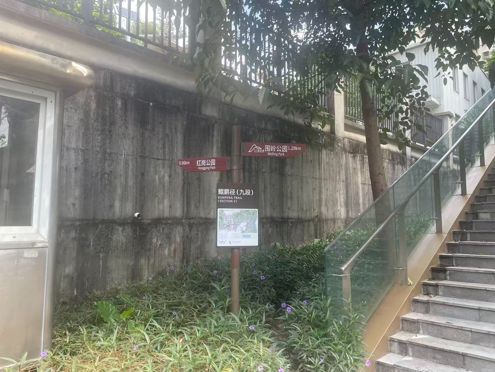 市民呼吁红岗公园西马岭片区增加鲲鹏径登山标识，罗湖区城管局回应：后续将逐步完善