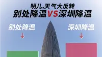 明儿，天气大反转，别处降温VS深圳降温