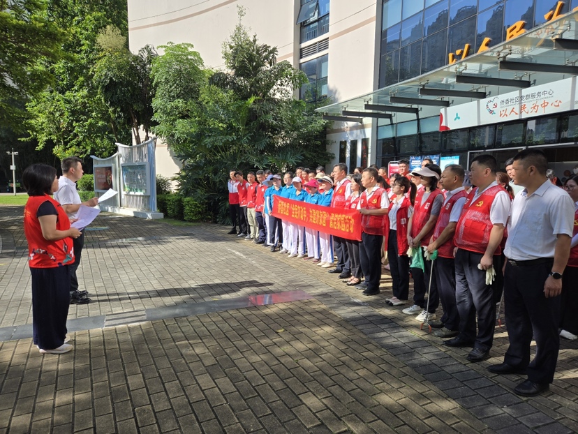 香蜜湖街道开展爱国卫生灭蚊行动