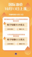 （图表）国际油价10月13日上涨