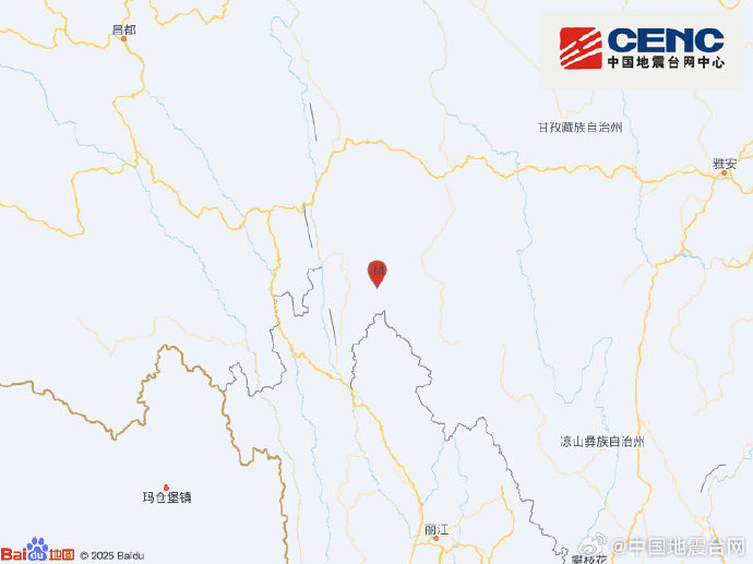 四川甘孜州乡城县发生4.7级地震，震源深度15千米